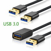 USB 3.0 kaabel USB-USB pikenduskaabel arvuti sülearvutile Smart TV Xbox One SSD USB 3.0 2.0 pikendusjuhtme kiire kaabel
