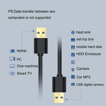 Καλώδιο USB 3.0 Καλώδιο επέκτασης USB σε USB για φορητό υπολογιστή Smart TV Xbox One SSD USB 3.0 2.0 Καλώδιο επέκτασης καλωδίου γρήγορης ταχύτητας