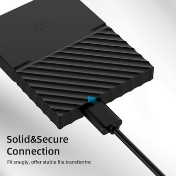Καλώδιο Super Speed USB 3.0 σε Micro B 5Gbps Καλώδιο δεδομένων USB τύπου A Micro-B για Samsung S5 Note 3 HDD Καλώδιο εξωτερικού σκληρού δίσκου