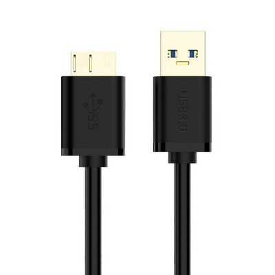 Super Speed USB 3.0 – Micro B kabelis 5Gbps USB A tipo mikro-B duomenų kabelis, skirtas Samsung S5 Note 3 HDD išorinio standžiojo disko disko laidas