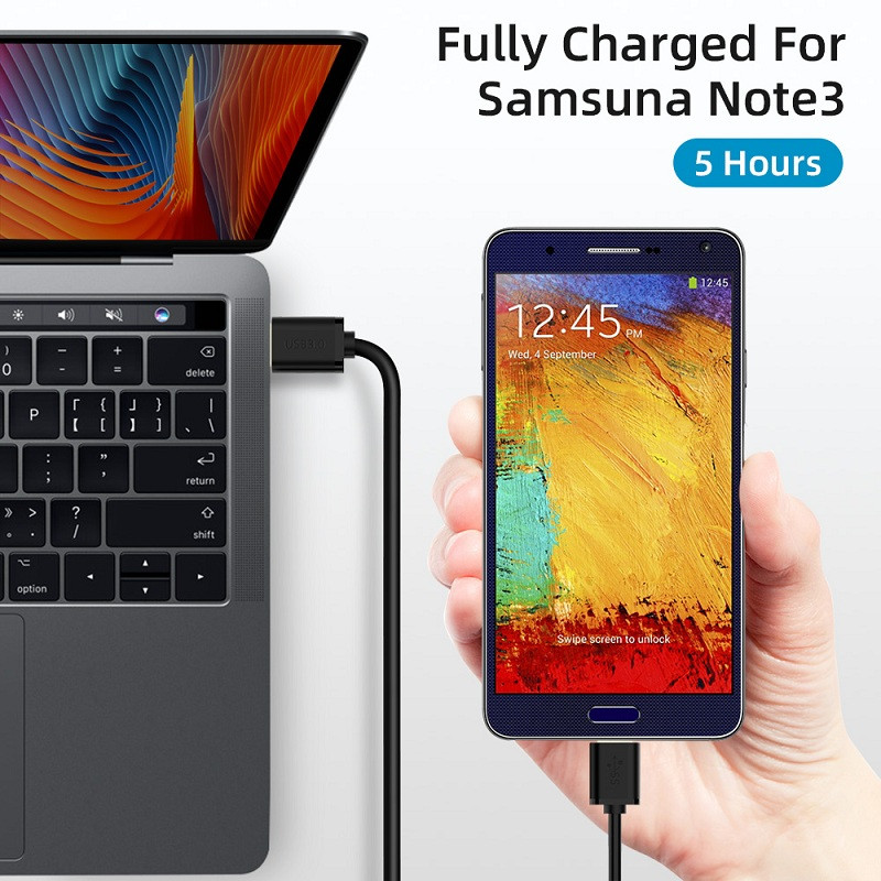 Super Speed USB 3.0 – Micro B kabelis 5Gbps USB A tipo mikro-B duomenų kabelis, skirtas Samsung S5 Note 3 HDD išorinio standžiojo disko disko laidas