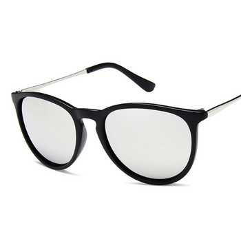 Επώνυμα Σχεδιαστής Στρογγυλά γυαλιά ηλίου Cat Eye Ανδρικές αποχρώσεις Ανδρικά γυαλιά ηλίου Καθρέφτης Clear Vintage Fashion Driving Oculos De Sol