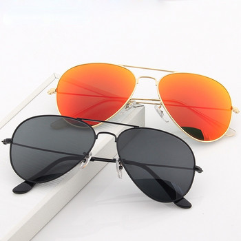 2023 New Double Bridge Aviation Sunglasse Woman Aviat Alloy Frame Polit Mirror Sun Glasses Female Male UV400 Eyewear for Men