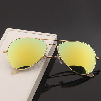 2023 New Double Bridge Aviation Sunglasse Woman Aviat Alloy Frame Polit Mirror Sun Glasses Female Male UV400 Eyewear for Men