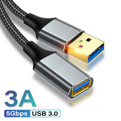 Καλώδιο USB 3.0 Καλώδιο επέκτασης USB για φορητό υπολογιστή Smart TV PS 3/4 Xbox One SSD 5 Gbps Καλώδιο επέκτασης δεδομένων γρήγορης ταχύτητας USB3.0