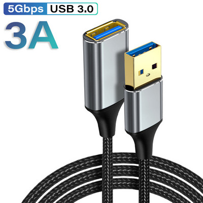Καλώδιο USB 3.0 Καλώδιο επέκτασης USB για φορητό υπολογιστή Smart TV PS 3/4 Xbox One SSD 5 Gbps Καλώδιο επέκτασης δεδομένων γρήγορης ταχύτητας USB3.0
