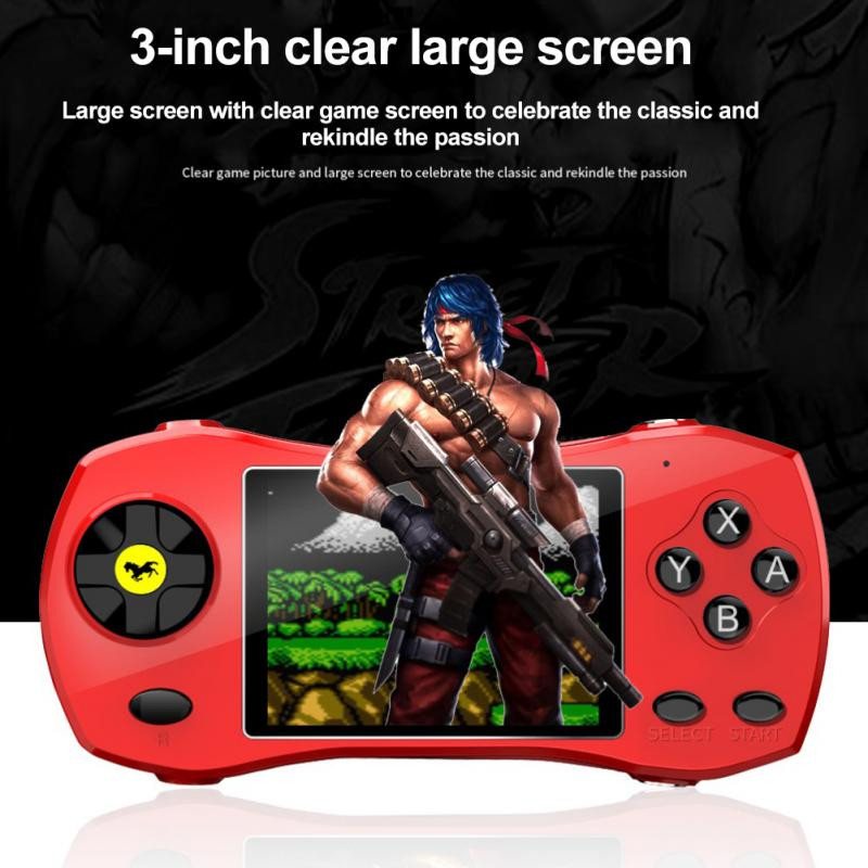 Mini kaasaskantav retromängukonsool käeshoitav mängumängija 3-tolline IPS-ekraaniga pihuarvuti videomängukonsool Sisseehitatud 620 mänguga lastele