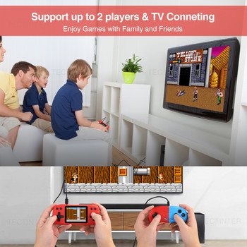 Ръчна игрова конзола In 620 Classic Games Support TV 3.0 Inch Retro Retro Video Game Player AV Output with Portable Shell