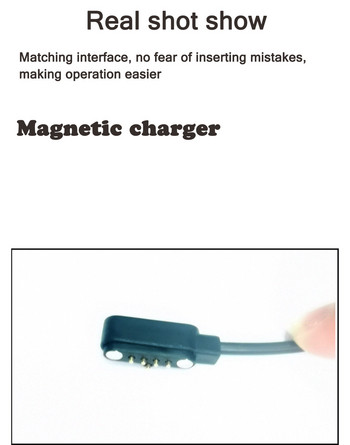Καλώδιο φόρτισης 1-3 τμχ 5 ακίδων Pogo Magnet for Kids Smart Watch Καλώδιο φόρτισης USB 2,54mm Καλώδιο φόρτισης για A20 A20S TD05 V6G Magnetic Charger
