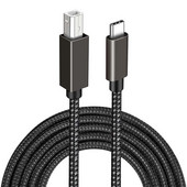 USB C USB A į USB Type B 2.0 spausdintuvo kabelis pintas spausdintuvo skaitytuvo laidas, skirtas fotoaparatui Epson HP Canon spausdintuvo USB spausdintuvas