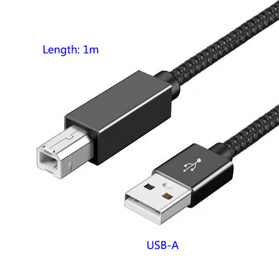 USB C USB A į USB Type B 2.0 spausdintuvo kabelis pintas spausdintuvo skaitytuvo laidas, skirtas fotoaparatui Epson HP Canon spausdintuvo USB spausdintuvas