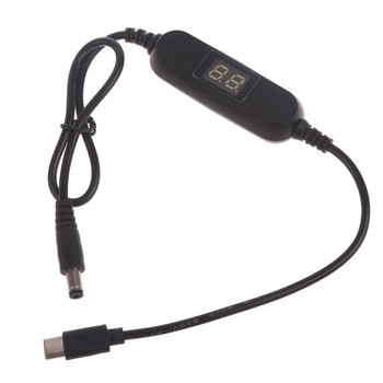 USB C тип C 5V до 1.2V 3V 4.5V 6V 7.5V 9V 12V 2.5mm/3.5mm/4.0mm/5.5mm кабел с регулируемо напрежение Стъпка нагоре надолу конвертор кабел