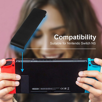2023 Hot 1PC за конзола Nintendo Switch Задна скоба NS Поддръжка на заден капак Статив Издръжлив бял син ABS материал Държач за телефон