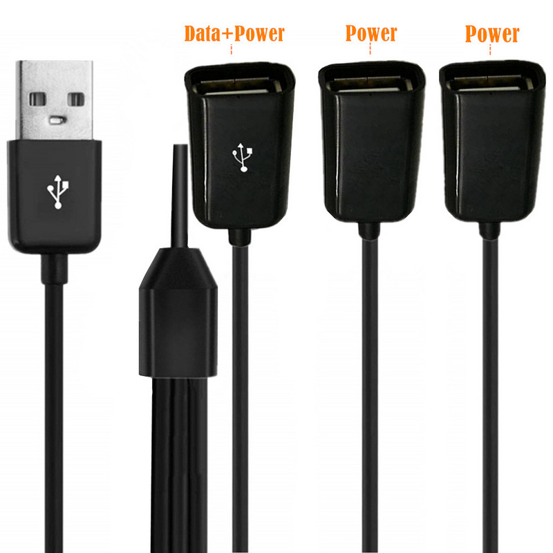 1 m 3 pėdų USB ilgintuvas 3 viename USB įkrovimas Greitas 3A įkrovimo datos kabelis Y skirstytuvo kabelis USB kištukinis USB lizdas USB 2.0 adapteris