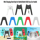 Mängukontrolleri vasak ja parem laadimisdoki käepide Nintendo lüliti/lüliti jaoks OLED Joy-con käepide V-kujuline mängupuldi laadija alus