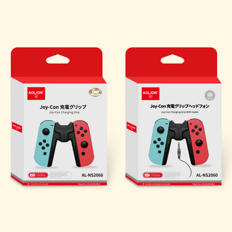 Mängukontrolleri vasak ja parem laadimisdoki käepide Nintendo lüliti/lüliti jaoks OLED Joy-con käepide V-kujuline mängupuldi laadija alus