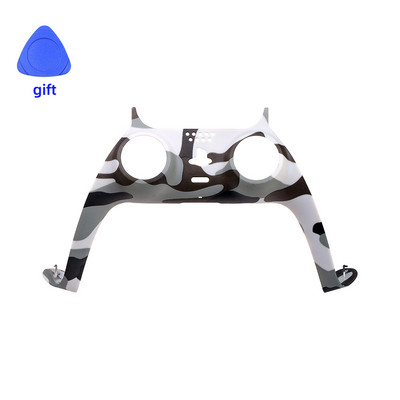 Τροποποιημένο χειριστήριο για PS5 μεσαίο ανταλλακτικό κλιπ Shell DIY Διακοσμητική θήκη με λωρίδες δέρματος για αξεσουάρ Playstation 5