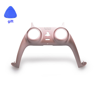 Τροποποιημένο χειριστήριο για PS5 μεσαίο ανταλλακτικό κλιπ Shell DIY Διακοσμητική θήκη με λωρίδες δέρματος για αξεσουάρ Playstation 5