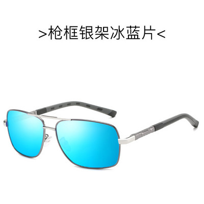 Klasikiniai prabangūs vyriški poliarizuoti akiniai nuo saulės vairuojant Žvejybai žygiams Akiniai nuo saulės Vyriški vintažiniai akiniai Vyriški šešėliai UV400 metalinis rėmelis