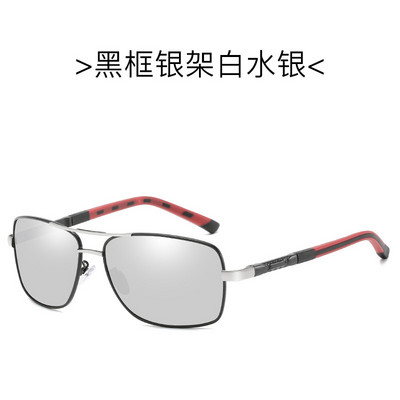 Klasikiniai prabangūs vyriški poliarizuoti akiniai nuo saulės vairuojant Žvejybai žygiams Akiniai nuo saulės Vyriški vintažiniai akiniai Vyriški šešėliai UV400 metalinis rėmelis