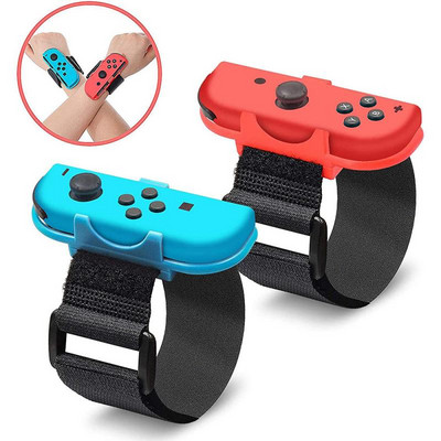 2бр. Регулируема каишка за гривна за игри за Nintendo Switch Joy-Con Controller Wrist Dance Band Лента за ръка за Switch Oled Аксесоари