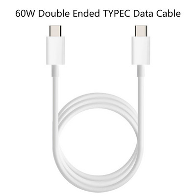 C tipo duomenų kabelis USB 1 m dvigalvis C į USB C tipo laidas greito įkrovimo 60 W 100 W PD greito įkrovimo įkroviklio USB C laidas