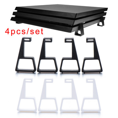 4PCS spēļu konsoles turētājs Horizontālais turētājs Paaugstināts Atbalsts Kronšteins Piederumi Dzesēšanas pēdas Sony PlayStation4 PS4 Slim Pro