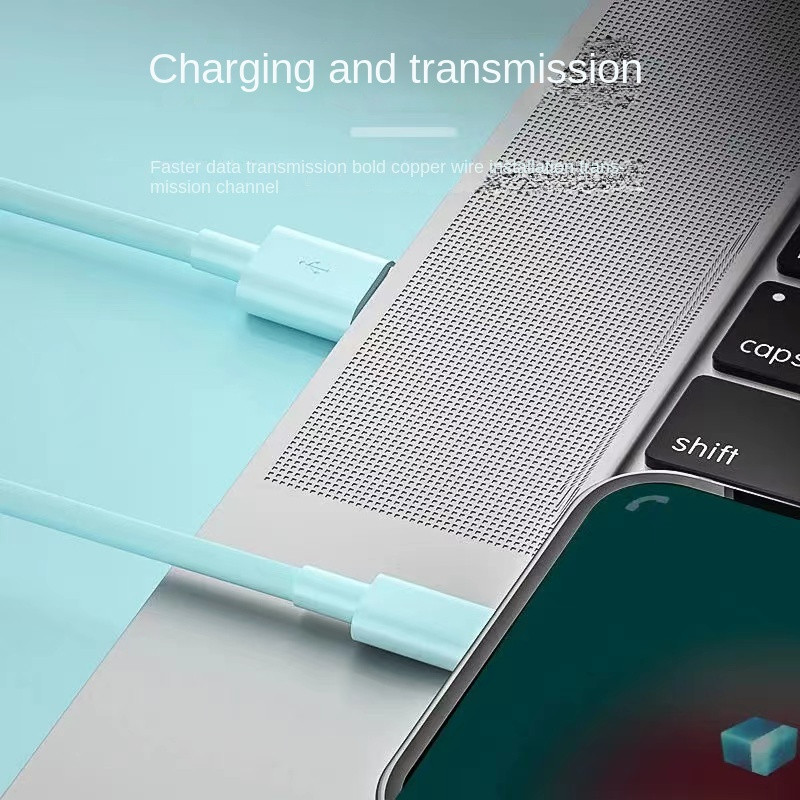 66w skysto silikono duomenų kabelis 5a tinka planšetiniams telefonams, Apple greito įkrovimo kabeliui, mobiliojo telefono greito įkrovimo laidui