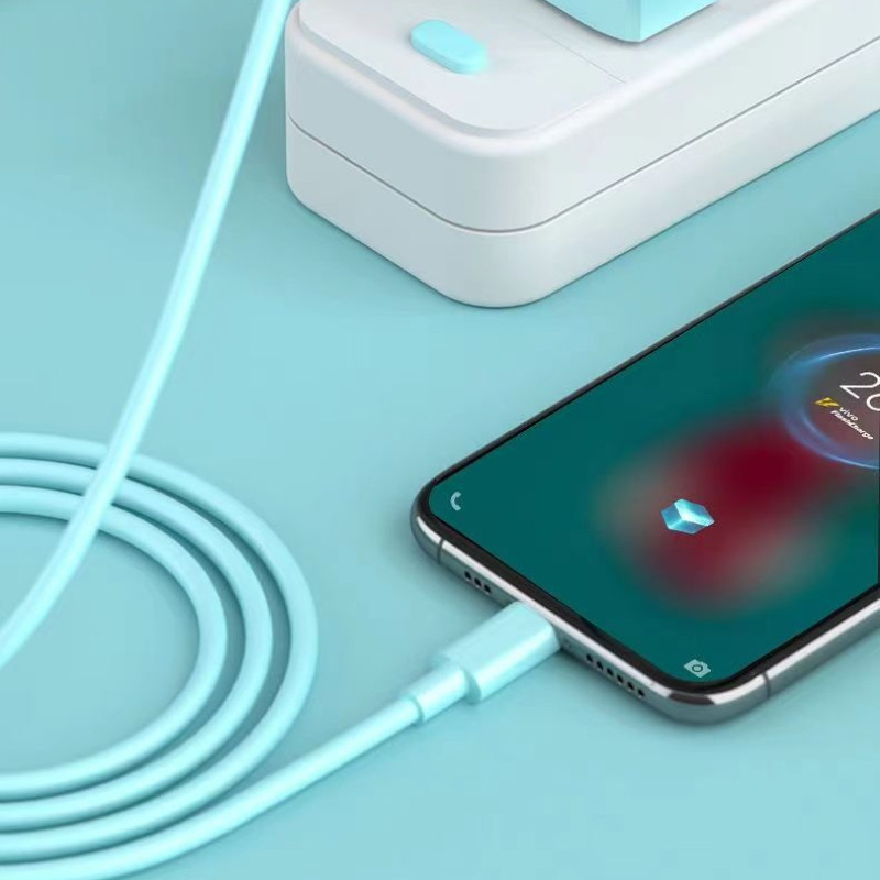 66w skysto silikono duomenų kabelis 5a tinka planšetiniams telefonams, Apple greito įkrovimo kabeliui, mobiliojo telefono greito įkrovimo laidui