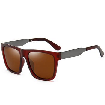 Ретро квадратни мъжки слънчеви очила Polarzied за шофиране Висококачествени UV400 големи слънчеви очила Мъжки модни слънчеви очила с широки крака