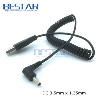 USB 2.0 A Τύπος αρσενικό σε ορθή γωνία JACK DC 4.0 x 1.7mm 4.7 x 1.7mm 5.5 x 2.1mm 5.5x 3.0mm 3.5 x 1.35mm 5V Καλώδιο τροφοδοσίας 1m