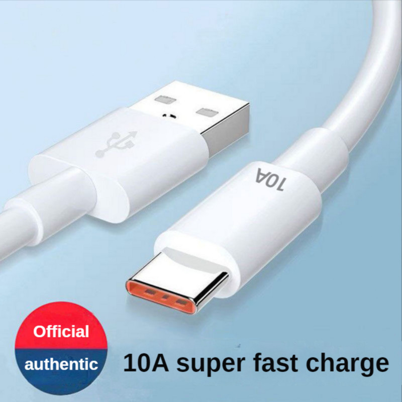 120 W 10A C tipo USB kabelis Super greito įkrovimo linija, skirta Huawei Honor Xiaomi Samsung Quick Charge USB C kabelių duomenų laidas