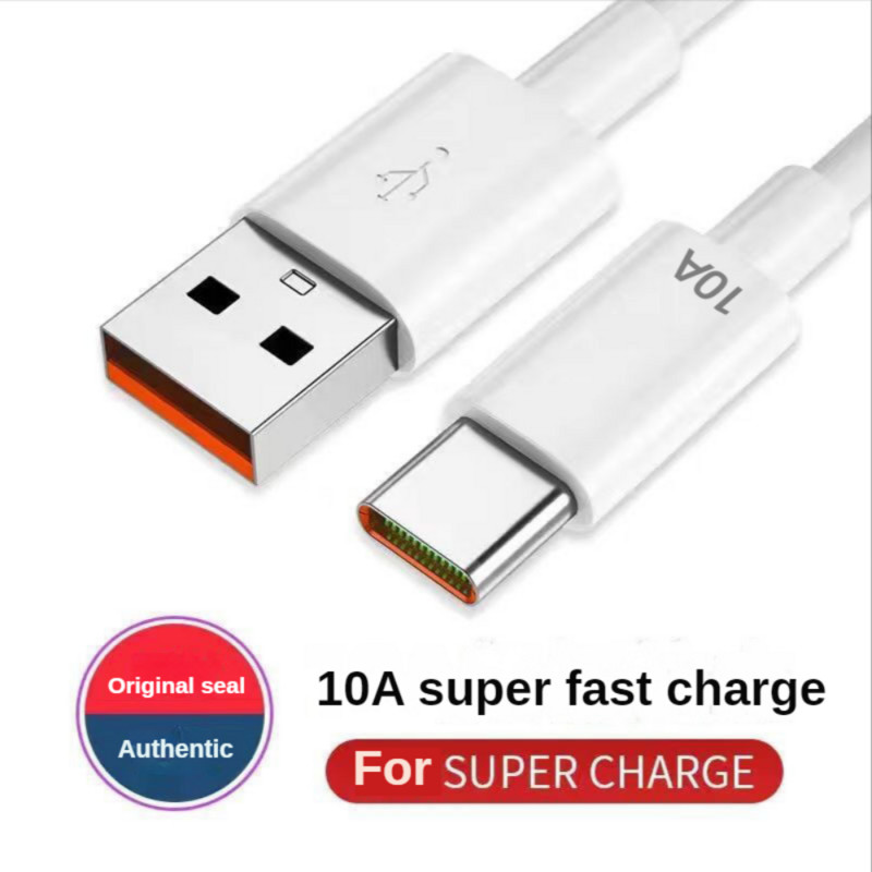 120 W 10A C tipo USB kabelis Super greito įkrovimo linija, skirta Huawei Honor Xiaomi Samsung Quick Charge USB C kabelių duomenų laidas