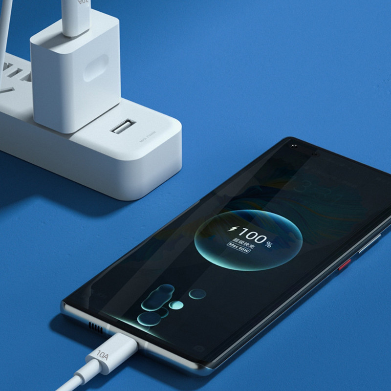 120 W 10A C tipo USB kabelis Super greito įkrovimo linija, skirta Huawei Honor Xiaomi Samsung Quick Charge USB C kabelių duomenų laidas