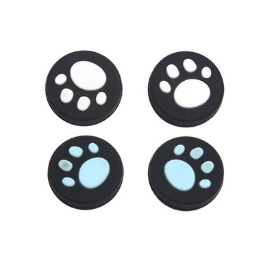 4PCS Cute Cat Paw Analog Thumb Stick Grip Cover Apsauginiai vairasvirtės dangteliai, skirti Sony PlayStation Psvita PS Vita PSV 1000 2000 Slim