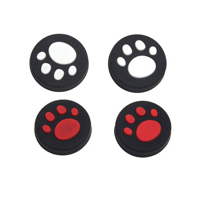 4PCS Cute Cat Paw Analog Thumb Stick Grip Cover Apsauginiai vairasvirtės dangteliai, skirti Sony PlayStation Psvita PS Vita PSV 1000 2000 Slim