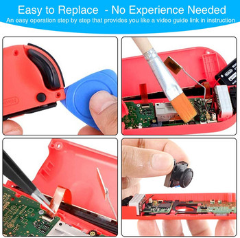 Switch Joypad Left/Right Резервен ремонтен комплект за контролер Nintendo Switch Thumb Sticks Сензор 3D Джойстик Метални катарами
