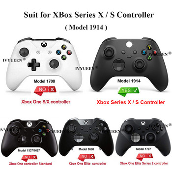 IVYUEEN за XBox Series XS Core Controller Thumbsticks ABXY View Menu Share Buttons Mod Kit Replacement Gamepad Repair Parts