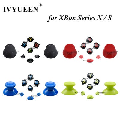 IVYUEEN за XBox Series XS Core Controller Thumbsticks ABXY View Menu Share Buttons Mod Kit Replacement Gamepad Repair Parts