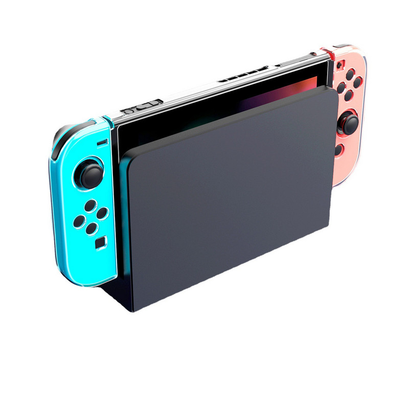 Puha TPU átlátszó héj védőtok borító keret átlátszó védő a Nintendo Switch játékkonzol tartozékaihoz