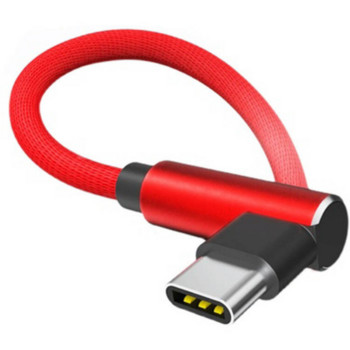 90 градуса коляно зарядно USB кабел за Samsung Huawei Xiaomi Gamer Аксесоари за мобилни телефони Тип C кабел Power Bank Usb C кабел