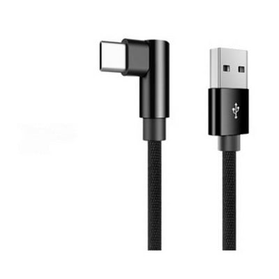 90 fokos könyökös töltő USB kábel Samsung Huawei Xiaomi Gamer mobiltelefon-tartozékokhoz C típusú kábel Power Bank USB C kábel
