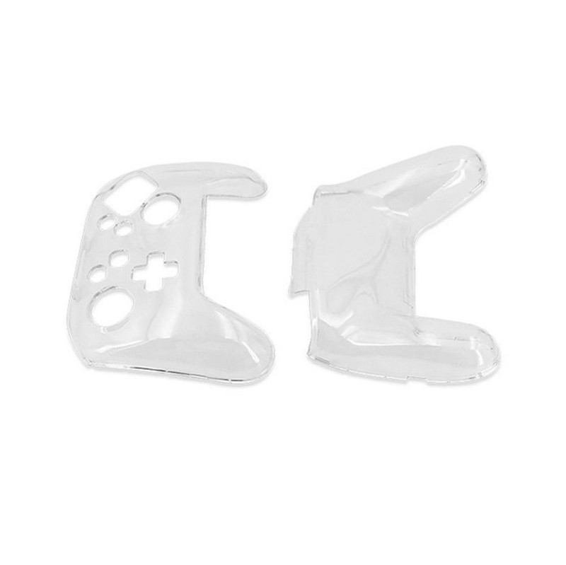 1 vnt. skaidraus skaidraus krištolinio dėklo valdiklio apsauginio dangtelio rankenos korpusas, suderinamas su NS Switch Pro valdikliu