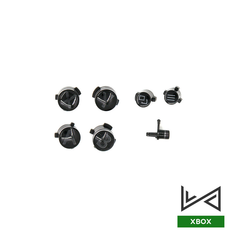 Csere Xbox One Elite Series 2 vezérlőhöz Eredeti LB RB lökhárítók Ezüst be-/kikapcsoló gombok Középső sáv LT RT triggerek