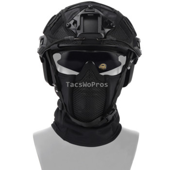 Μάσκα Tactical Balaclava Headgear Mask Airsoft Paintball Full Face Μάσκα αναπνεύσιμης εξωτερικού χώρου για κυνήγι Wargame CS Protection Μάσκα