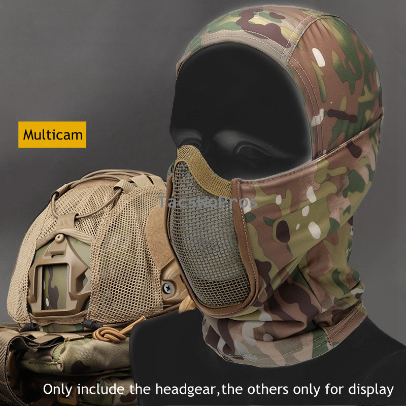 Taktikaline Balaclava peakattemask Airsoft Paintball Full Face Mask Hingav välijahi sõjamängu CS kaitsemask