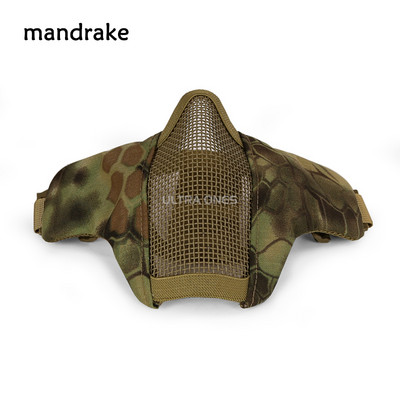 Airsoft Face Mask Breathable Steel Mesh Protective Shooting Mask Paintball CS Wargame Tactical Half Face Mask