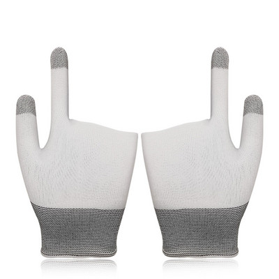 2 tk mobiilimängukindad mängijatele, higikindlad libisemisvastased puuteekraaniga sõrmvarrukad hingavad mobiilimängukindad