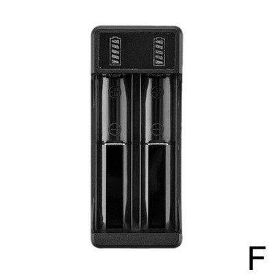 Universalus USB baterijų įkroviklis 18650 Universalus išmanusis 1 lizdo įkroviklis ličio baterijų įkrovimo adapteris su indikatoriaus lemputėmis