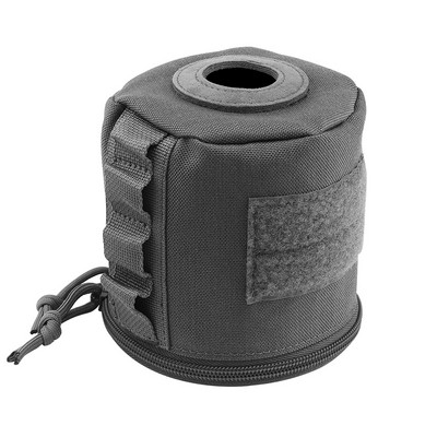 Taktinio audinio tualetinio ritinėlio laikiklio maišelio apvalus dėklas su YKK užtrauktuku apačioje, servetėlių laikymo talpyklos popieriumi